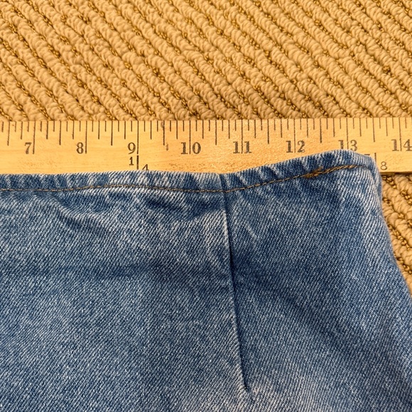 Edikted Blue Denim Mini Skirt - Picture 5 of 8